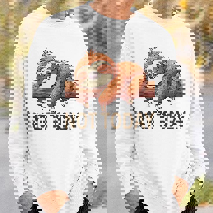 Not Todayloth 今日はナマケモノ スウェットシャツ 彼への贈り物