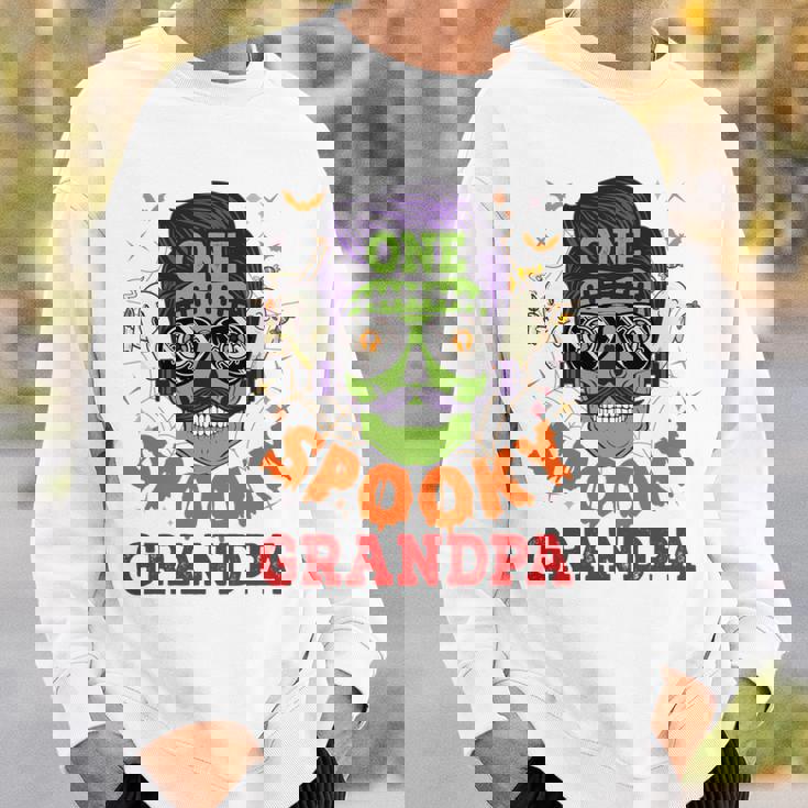 Onepooky Grandpa ハロウィン ホラーマン サングラス ファミリー 長袖tシャツ スウェットシャツ 彼への贈り物