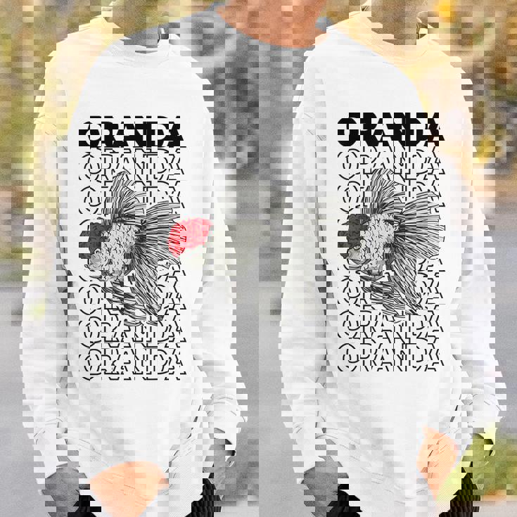 Oranda Goldfish 80年代スタイル ファンシー金魚オーナー スウェットシャツ 彼への贈り物