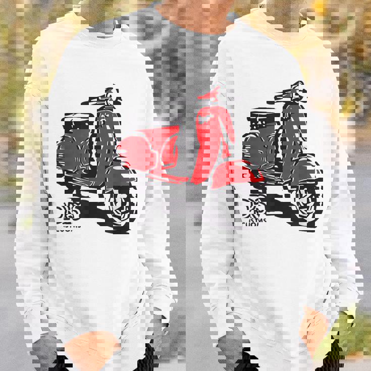 Piaggio クラシックスクーター イタリア製 ピンク スウェットシャツ 彼への贈り物