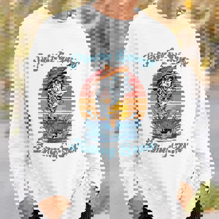 Pinche Gringo フィッシングクルー背面 メンズ、レディース向けアウトフィット スウェットシャツ 彼への贈り物