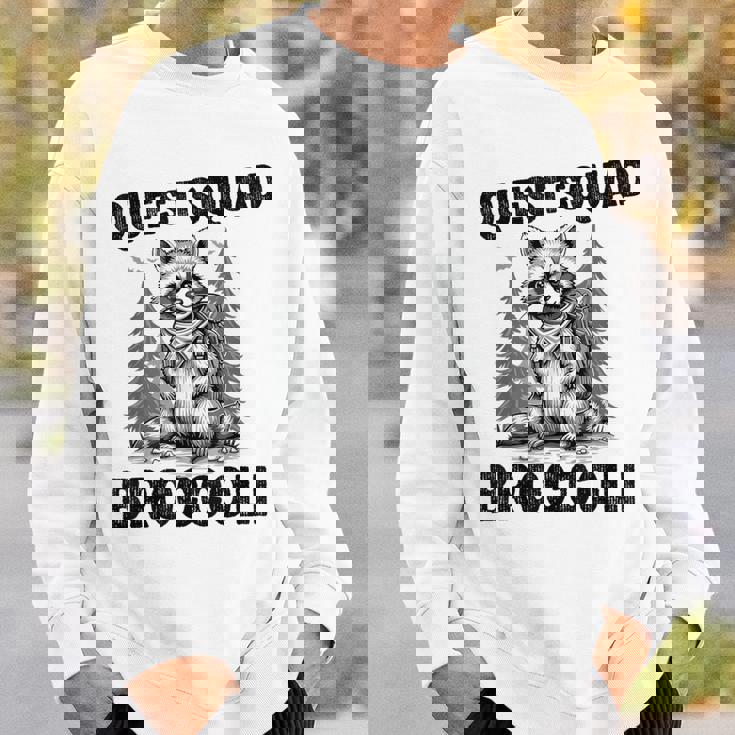 Questquad ブロッコリー 面白い 猫好き スウェットシャツ 彼への贈り物