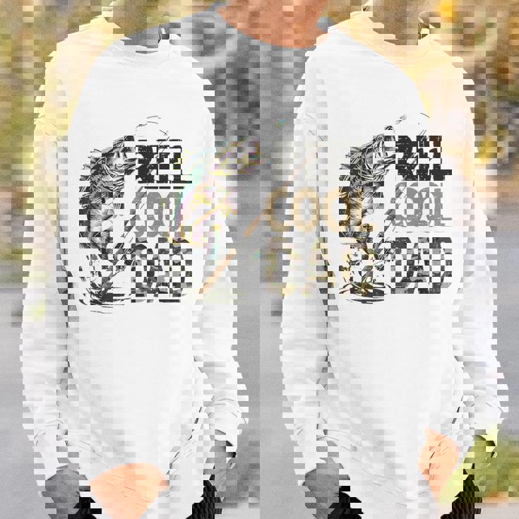 Reel Cool Dad Fishing Papa Father's Day Fisherman Fish Sweatshirt Gifts for Him
