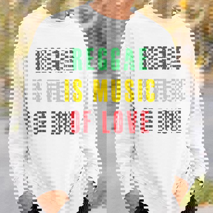Reggae Is Music Of Love 長袖tシャツ スウェットシャツ 彼への贈り物