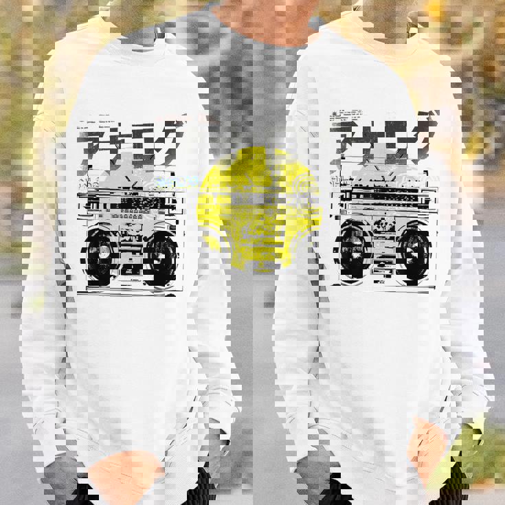 Retro 80S 日本製ヴェイパーウェーブ ヒップホップ ラップ アナログブームボックス スウェットシャツ 彼への贈り物