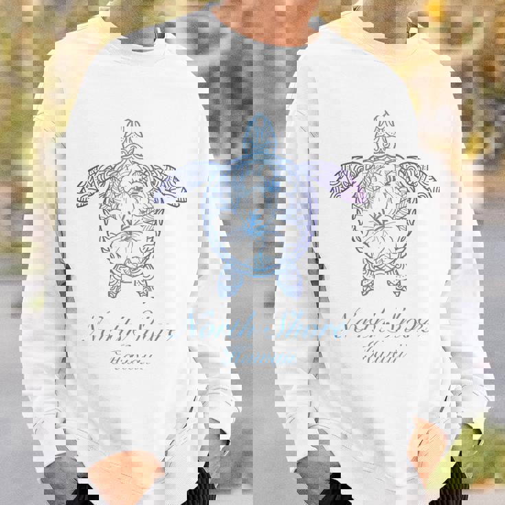 Save The Hawaii ウミガメ ハワイアンブルー トライバル タートル ホヌ スウェットシャツ 彼への贈り物