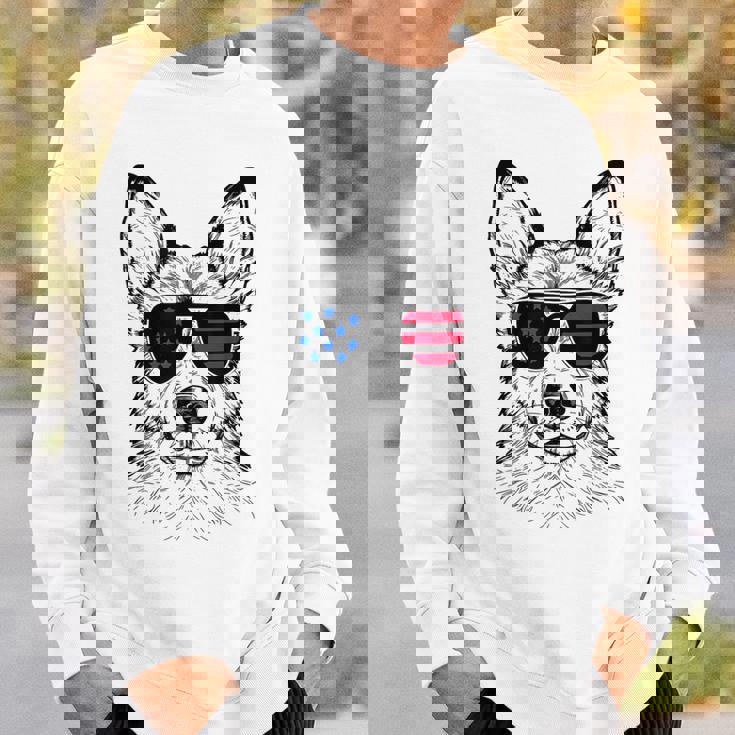 Shepsky Dog 7月4日 アメリカ国旗 スウェットシャツ 彼への贈り物