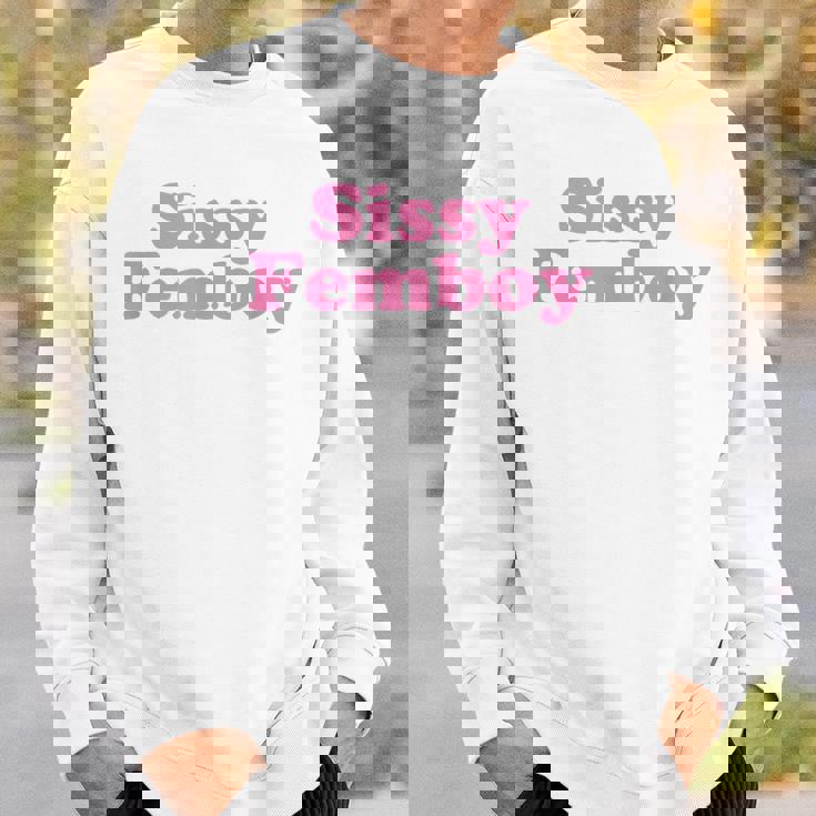 Sissy Femboy Crossdressing Aesthetic スウェットシャツ 彼への贈り物