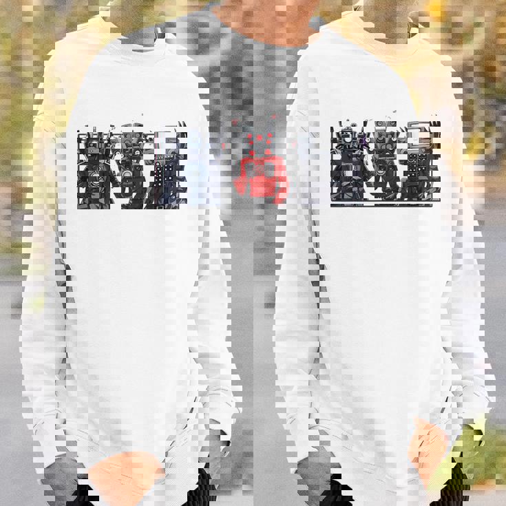 Skibidi トイレスピーカーマン カメラマン トイレ テレビマン スウェットシャツ 彼への贈り物