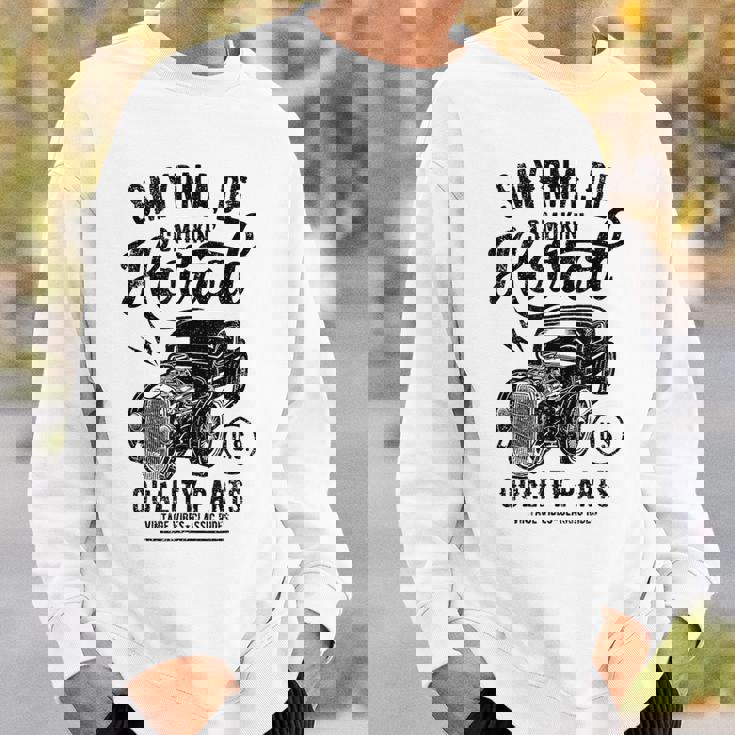 Smyrna Delaware Usa ホットロッド ビンテージスタイル カーデザイン スウェットシャツ 彼への贈り物