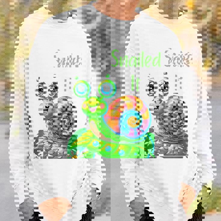 Snailed Itかわいいカタツムリ 長袖tシャツ スウェットシャツ 彼への贈り物