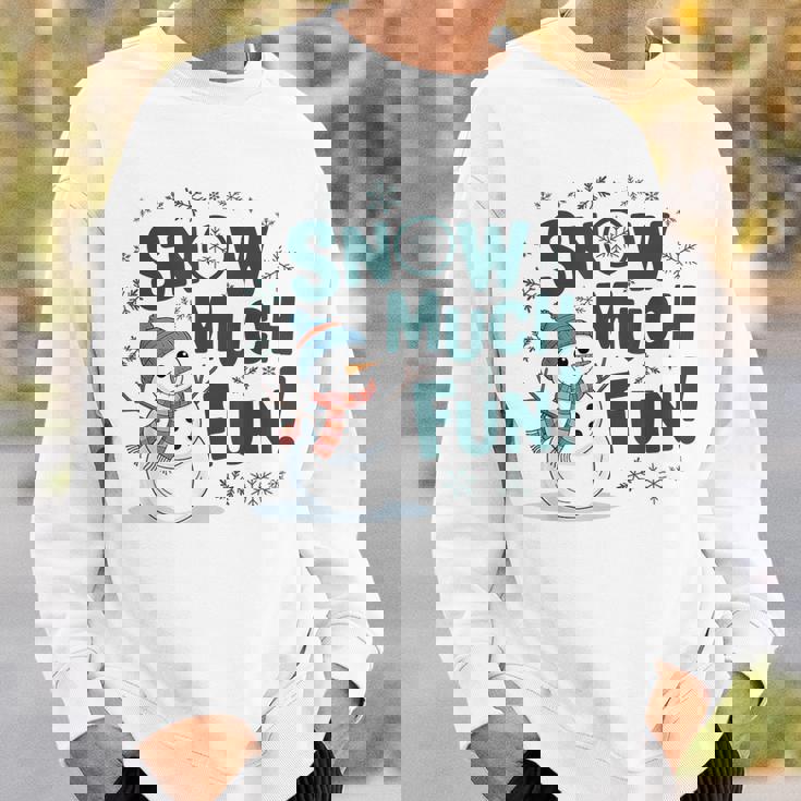 Snow Much Fun 冬 雪だるま おもしろい クリスマス キッズ レディース メンズ スウェットシャツ 彼への贈り物