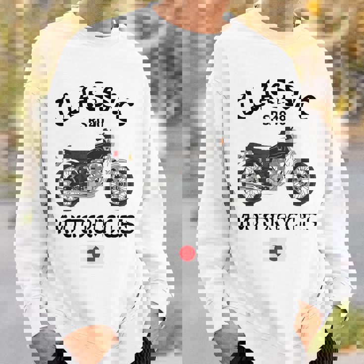 Sr400 ブラックスポーク クラシックバイク モーターサイクリスト オートバイ スウェットシャツ 彼への贈り物