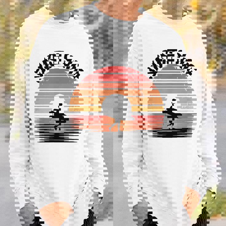 Sunseturf サーフボード ビンテージサーフィン サーファー用 スウェットシャツ 彼への贈り物