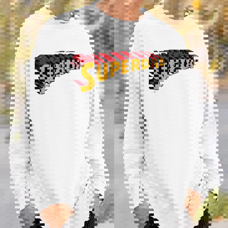 Super Daduperdad uperhero Dad スウェットシャツ 彼への贈り物