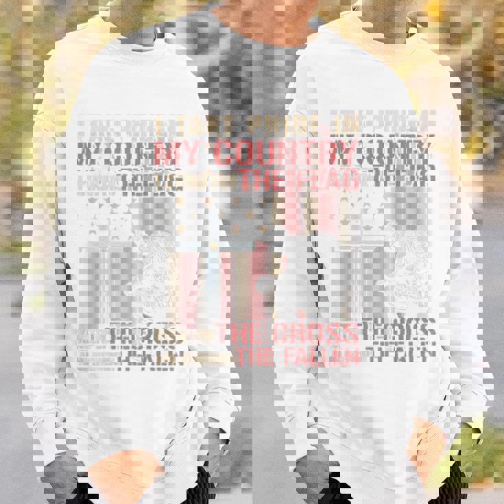 I Take Pride In My Country Itand For The Flag 裏面 スウェットシャツ 彼への贈り物