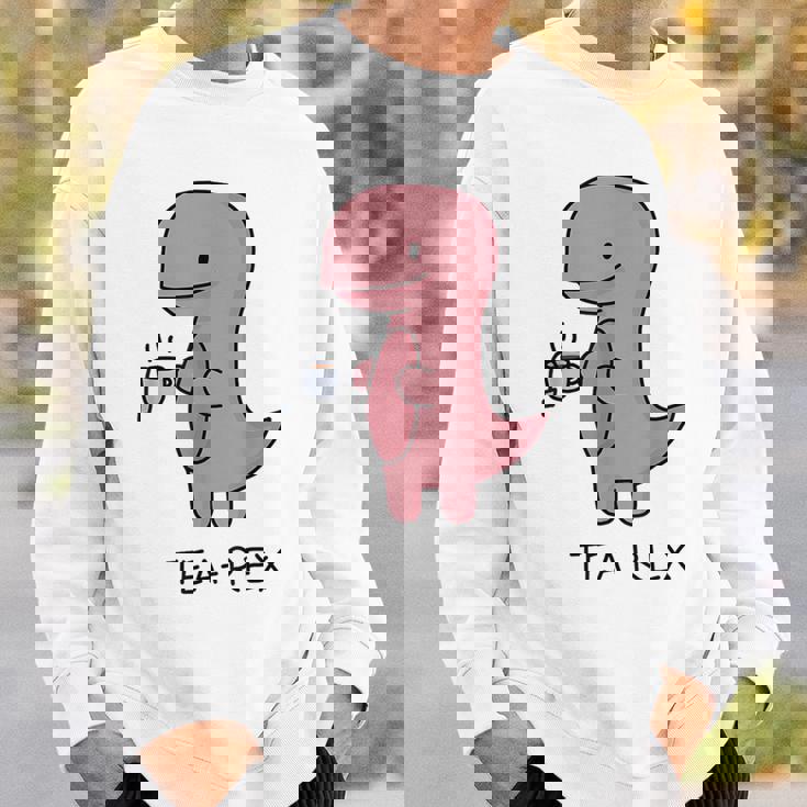 Tea Rex ユーモラスパン。 スウェットシャツ 彼への贈り物