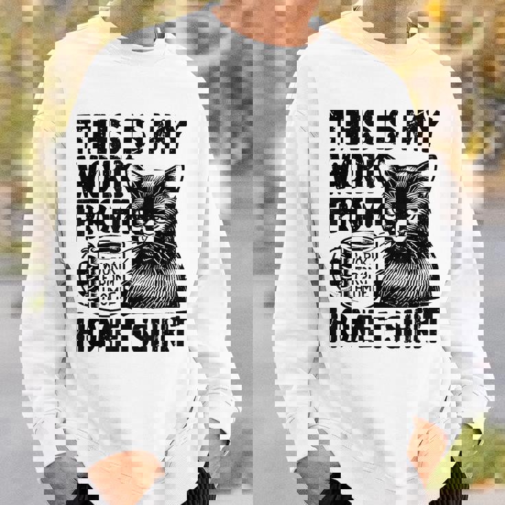 This Is My Work From Homearcastic Cat Remote Worker スウェットシャツ 彼への贈り物