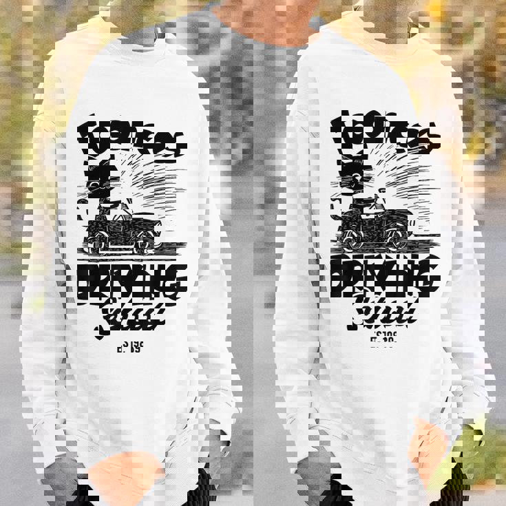 Toonces 自動車教習所 エスト 伝説の運転 猫 面白い スウェットシャツ 彼への贈り物