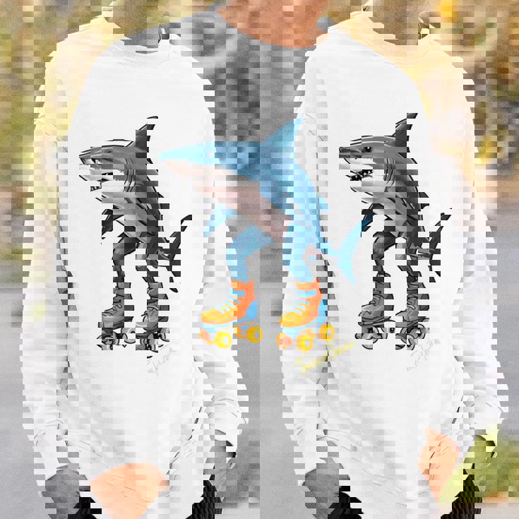 Tralalero Tralala ブレイン レッド ファニー サメ ミーム 長袖tシャツ スウェットシャツ 彼への贈り物