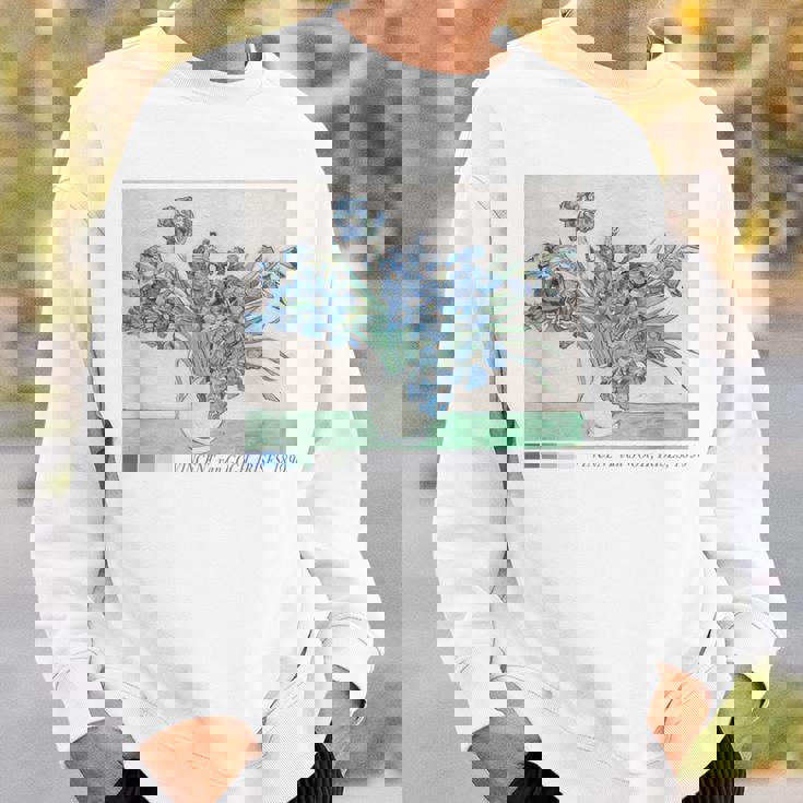 Trendyincentan Gogh Irises Famous Painting 1890 スウェットシャツ 彼への贈り物