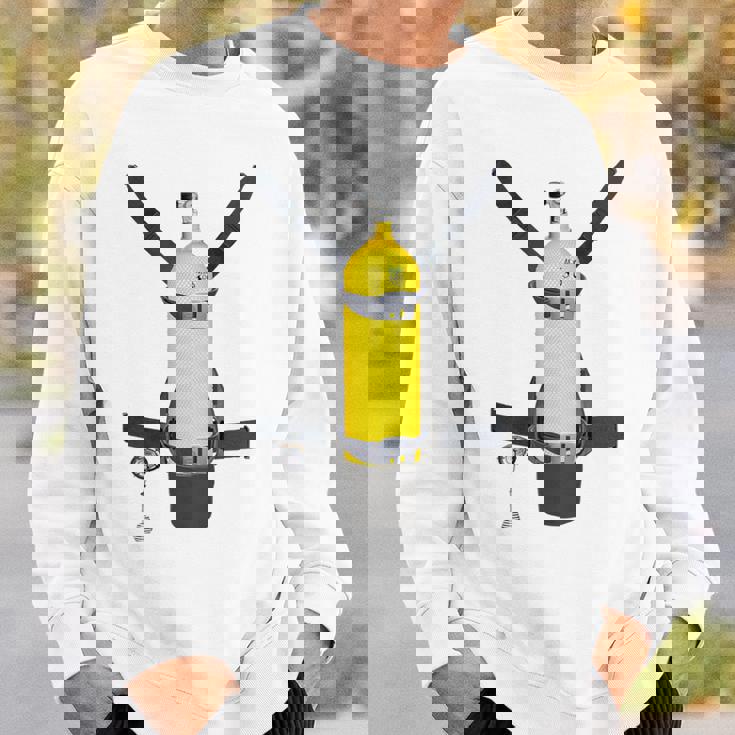 Trompe L'œil スキューバダイビングボトルバック スウェットシャツ 彼への贈り物