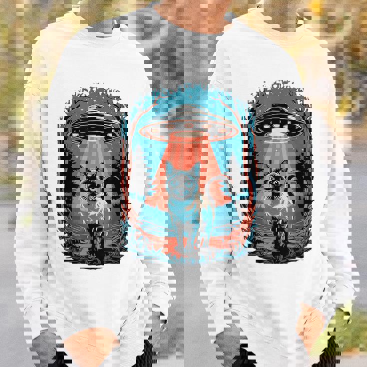 Ufo 猫誘拐 星空の下で スウェットシャツ 彼への贈り物