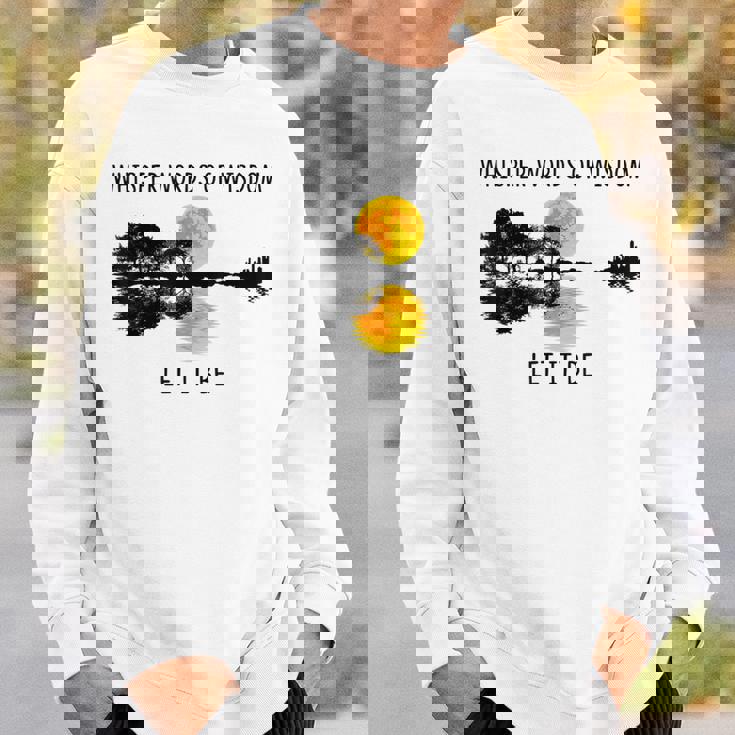 Whisper Words Of Wisdom Let-It Be ギター レイクシャドウ スウェットシャツ 彼への贈り物