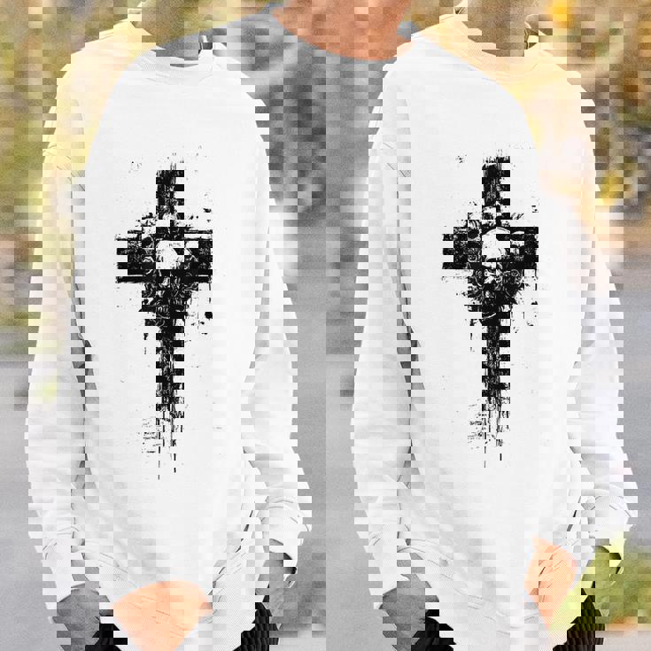 Witchyibes クロス ゴシック 美的 オカルトアート スウェットシャツ 彼への贈り物