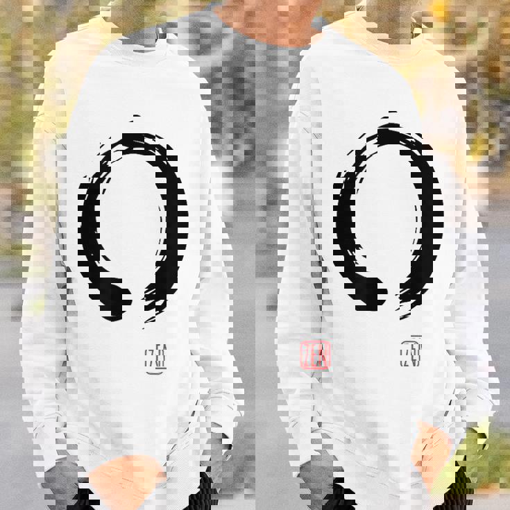 Zen Calligraphy Buddhist Enso Circle スウェットシャツ 彼への贈り物