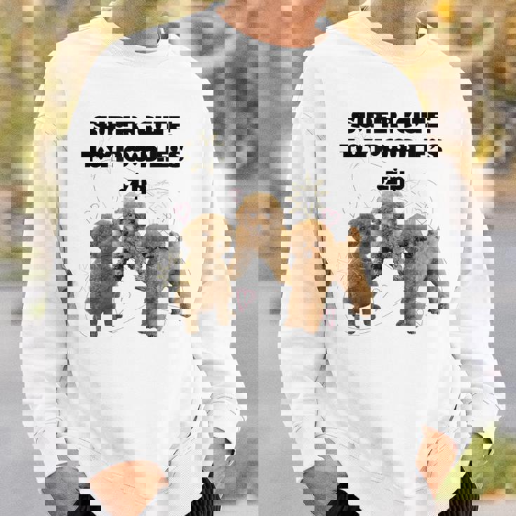 【Super Cute Toypoodles】トイプードル 実写 スウェットシャツ 彼への贈り物