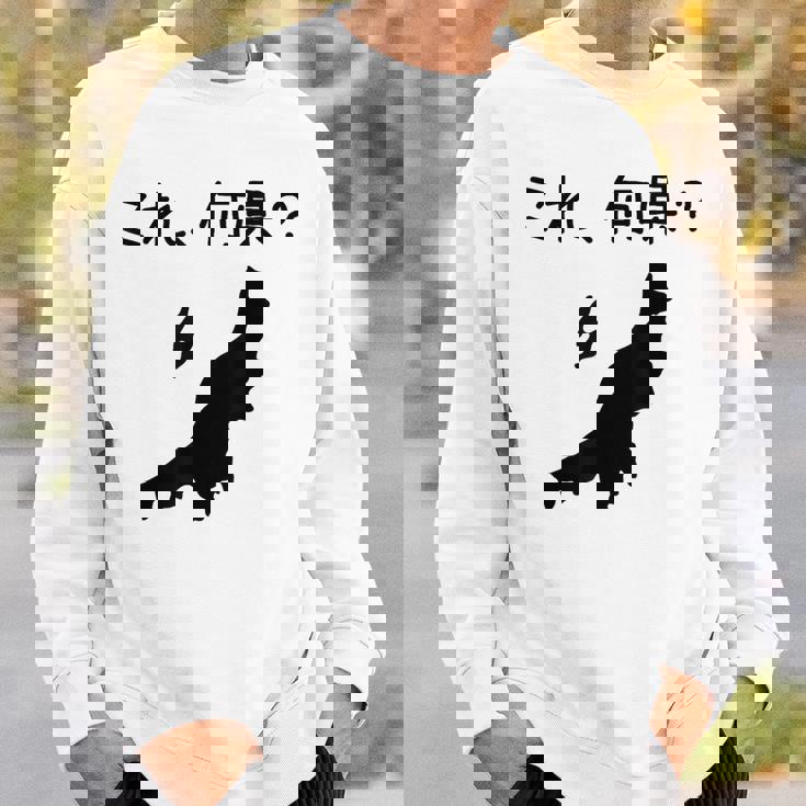 【これ、何県？】新潟県 都道府県 クイズ 小学生 遊び心 パズル 地図 シルエット 地理 先生 おもしろ 面白い ネタ スウェットシャツ 彼への贈り物