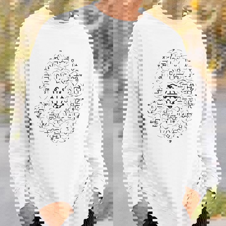 【カタカムナ 第6首】神代文字 スピリチュアル 言霊 癒し ヒーリング 面白い おもしろ お守り 開運 古代 文字 スウェットシャツ 彼への贈り物