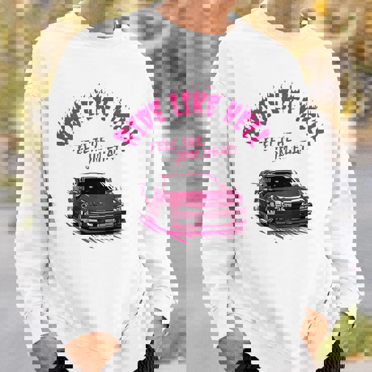 【バックプリント】シルビア 240Sx14 ドリフト ハードチューン 悪魔 死神 骸骨 ドクロ 走り 峠 スウェットシャツ 彼への贈り物