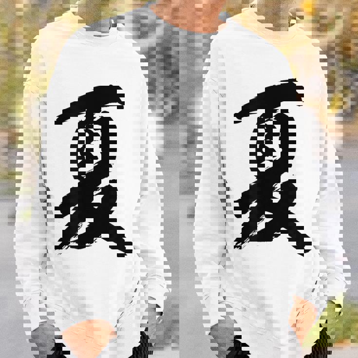 【夏】一文字 漢字 日本語 毛筆 書道 筆文字 言葉 和柄 日本 かっこいい お土産 海外 おもしろ 面白い 文字入り スウェットシャツ 彼への贈り物