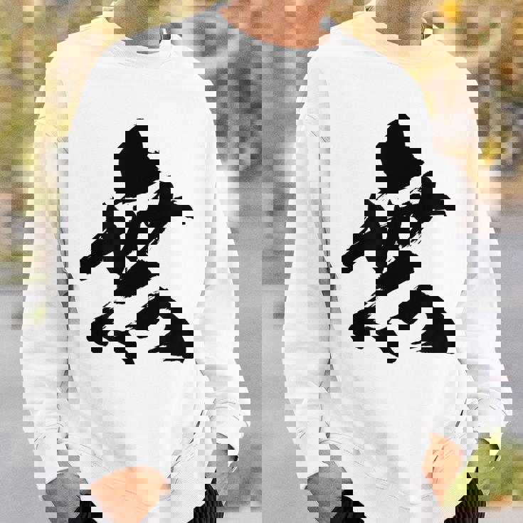 【無】一文字 漢字 日本語 毛筆 書道 筆文字 言葉 和柄 日本 かっこいい お土産 海外 おもしろ 面白い 文字入り スウェットシャツ 彼への贈り物