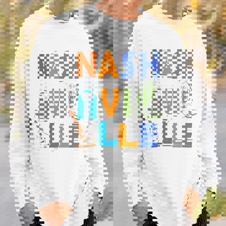 お土産 From Nashville Tn Trip Guitar Music City ナッシュビル 長袖tシャツ スウェットシャツ 彼への贈り物