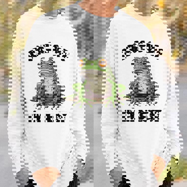 かわいいカエルデザイン スウェットシャツ 彼への贈り物