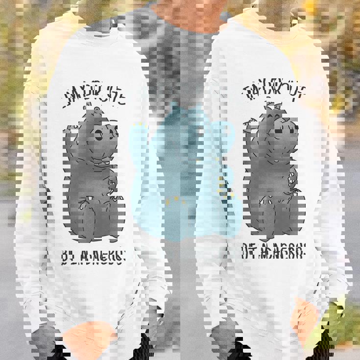 かわいいグレーカバ スウェットシャツ 彼への贈り物