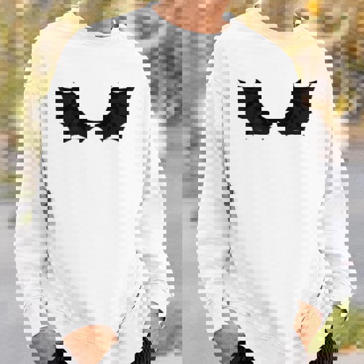 かわいいハロウィンブラックコウモリの羽 スウェットシャツ 彼への贈り物