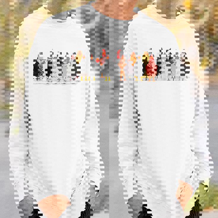 かわいい鶏 洋画 恋 春 パステル スウェットシャツ 彼への贈り物