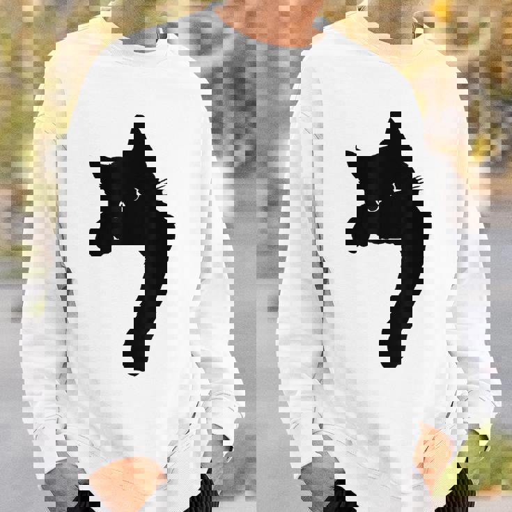 かわいい黒猫tシャツ ユニセックス スウェットシャツ 彼への贈り物