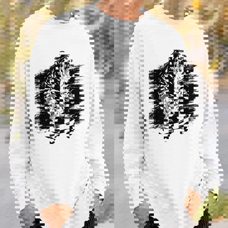 くま スケートボーダー スケートボード スケートボーダー スケートボード スウェットシャツ 彼への贈り物