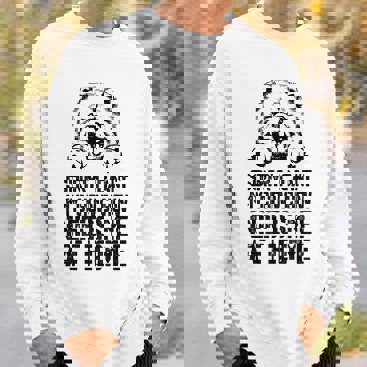 ごめんなさい、チャウチャウには家に私が必要です、チャウチャウのお父さん スウェットシャツ 彼への贈り物