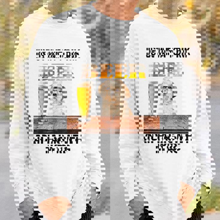 ただビール飲みたい&吊るしw おれのシーズーー スウェットシャツ 彼への贈り物