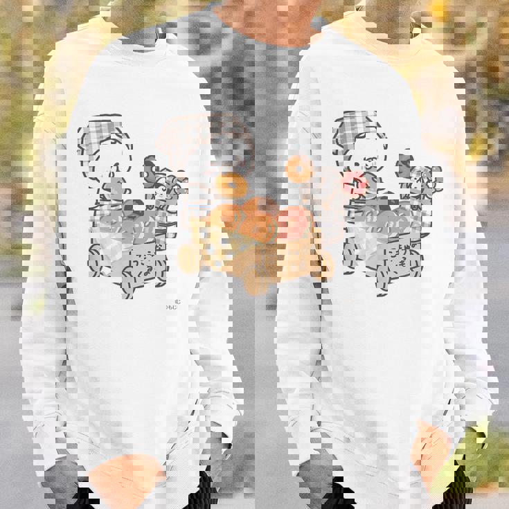 ねこぺん日和 ドーナツたくさん スウェットシャツ 彼への贈り物