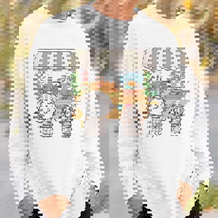 ねこぺん日和 ドーナツワゴン スウェットシャツ 彼への贈り物