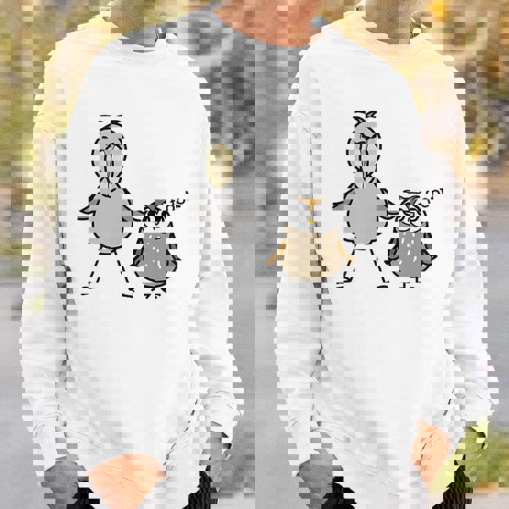 みんな大好きハシビロコウ 動かない鳥 はしび郎クラブtシャツ ハシビ郎とフクロウ Zoo ハシビロコウ フクロウ 鳥 スウェットシャツ 彼への贈り物