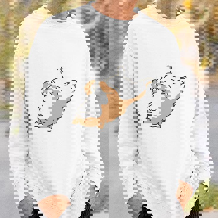 やる気スイッチ故障中 犬 柴犬 犬好き かわいい おもしろ 面白い 長袖tシャツ スウェットシャツ 彼への贈り物