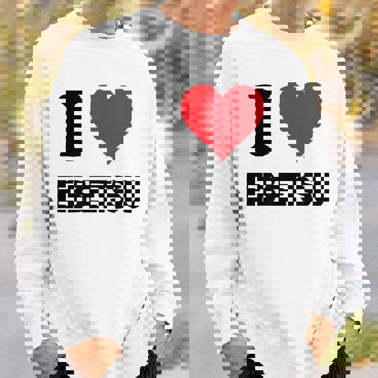 アイハート 江別 Japan Love 日本土産 スウェットシャツ 彼への贈り物